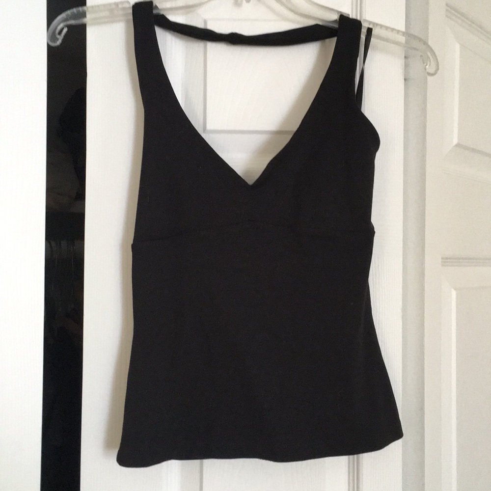 Bebe black backless halter, Small